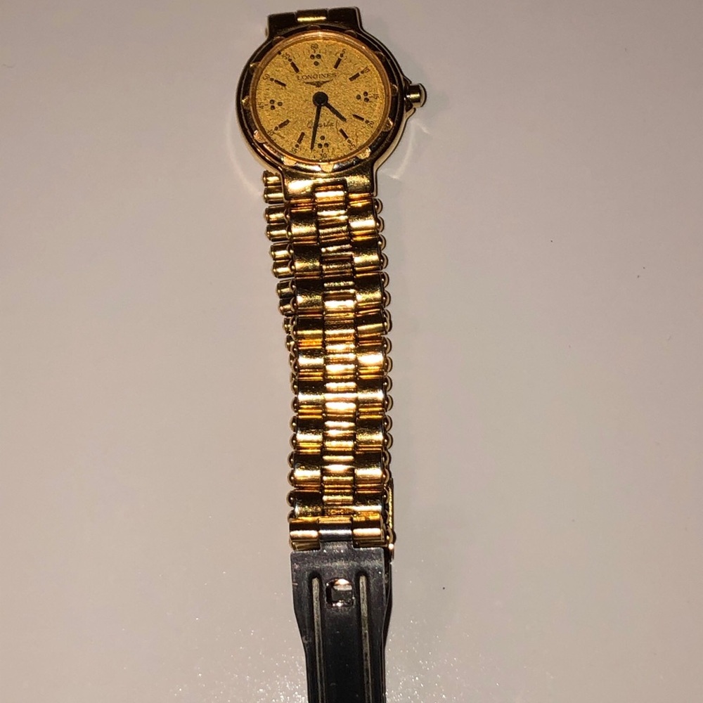 Longines Conquest His And Hers Matching Set Gold Tone Wrist Watches Authentic - Picture 12 of 16